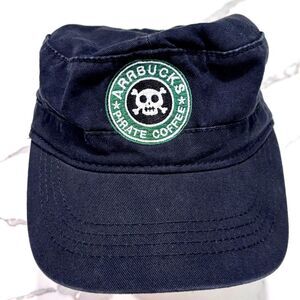 Starbucks Mashup Aarbucks Pirate Coffee‎ Black Adjustable Hat Baseball Cap